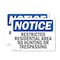 Signmission Restricted Residential Area No Hunting Or OSHA Notice Sign, Plastic, 10in W x 7in L, 2PK OS-2PACK-NS-P-710-L-18091 - alternate 1